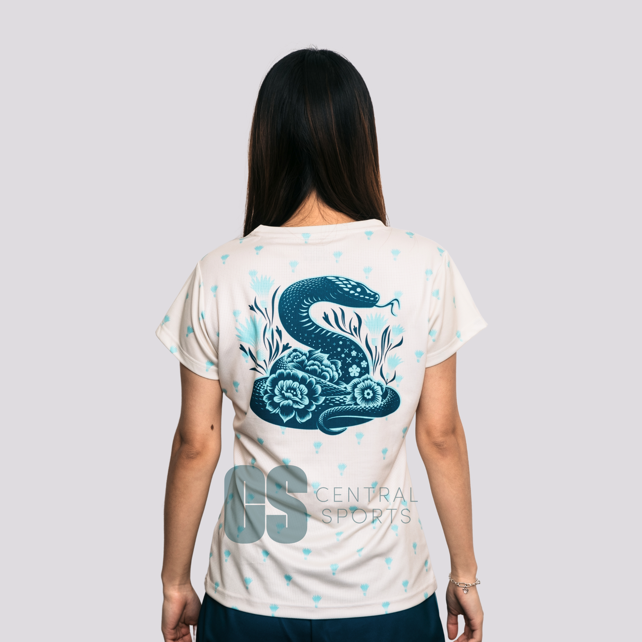 Yonex CNY2025 Coiled Snake Women Tech T-Shirt Ivory