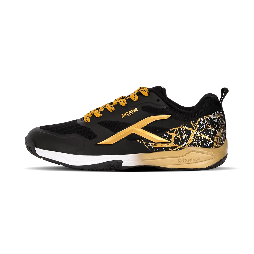 Hundred Beast Max Badminton Shoes - Black/Gold