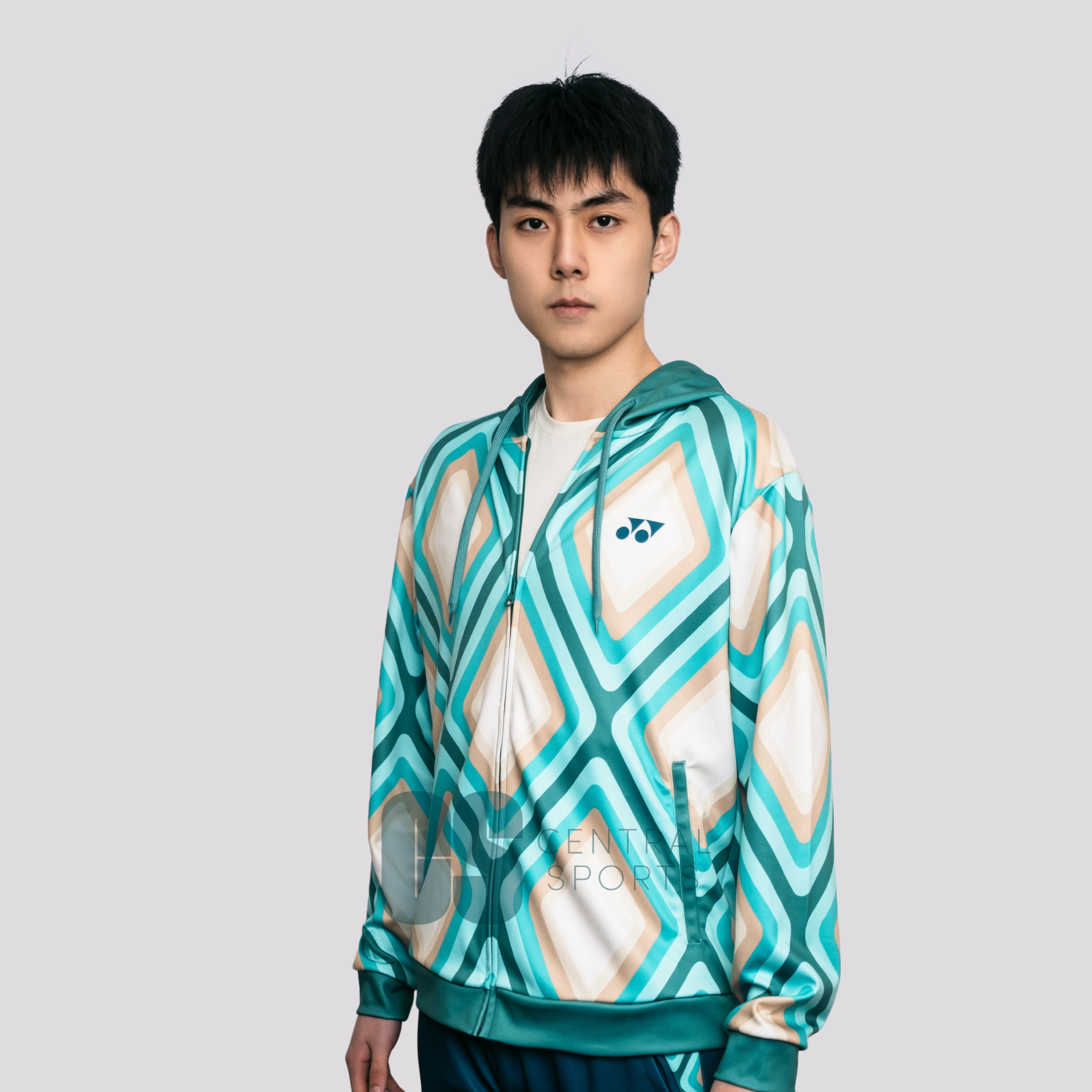 Yonex CNY2025 Diamond Unisex Zip Hood Jade/Ivory