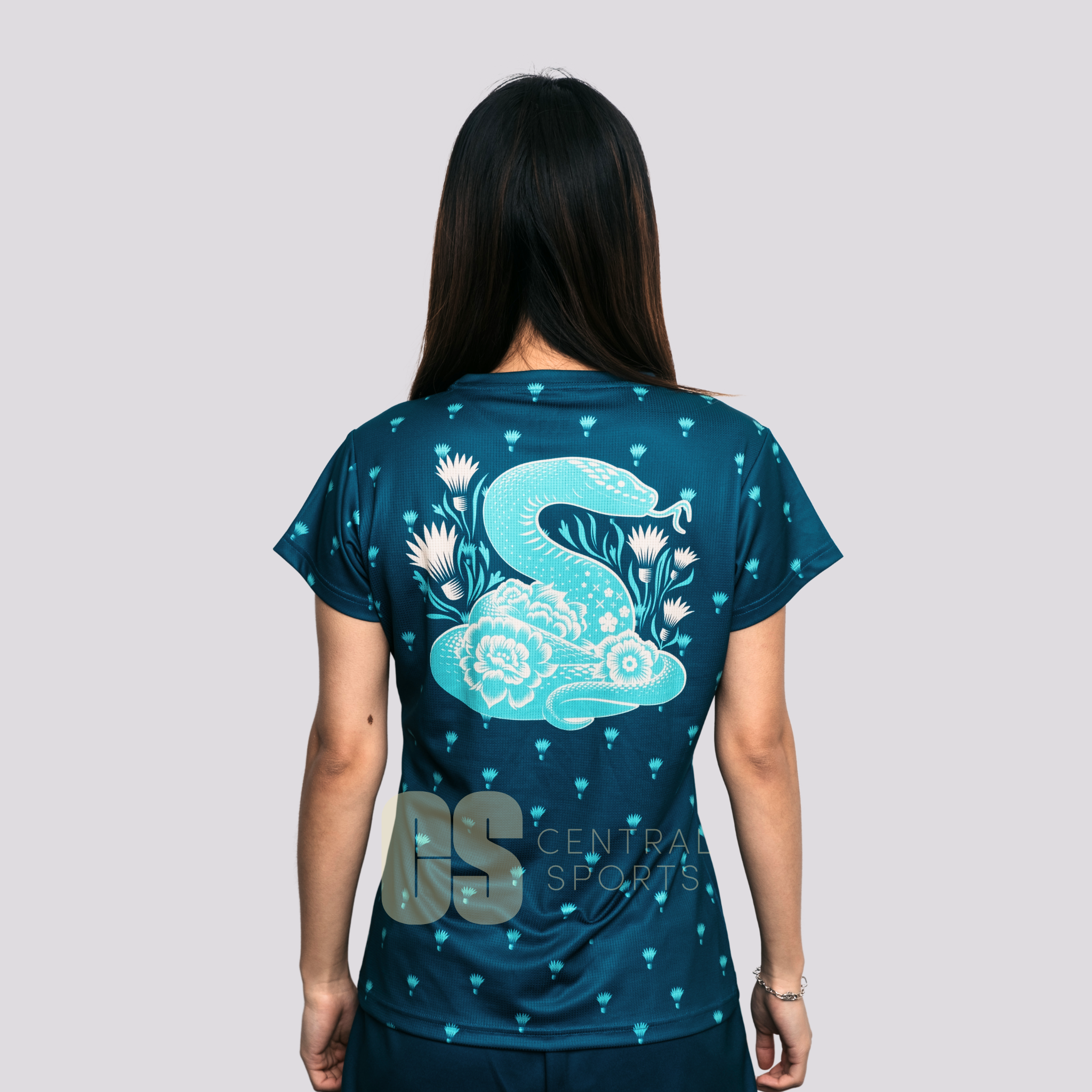 Yonex CNY2025 Coiled Snake Women Tech T-Shirt Dark Jade