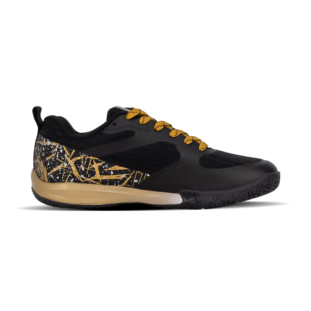 Hundred Beast Max Badminton Shoes - Black/Gold