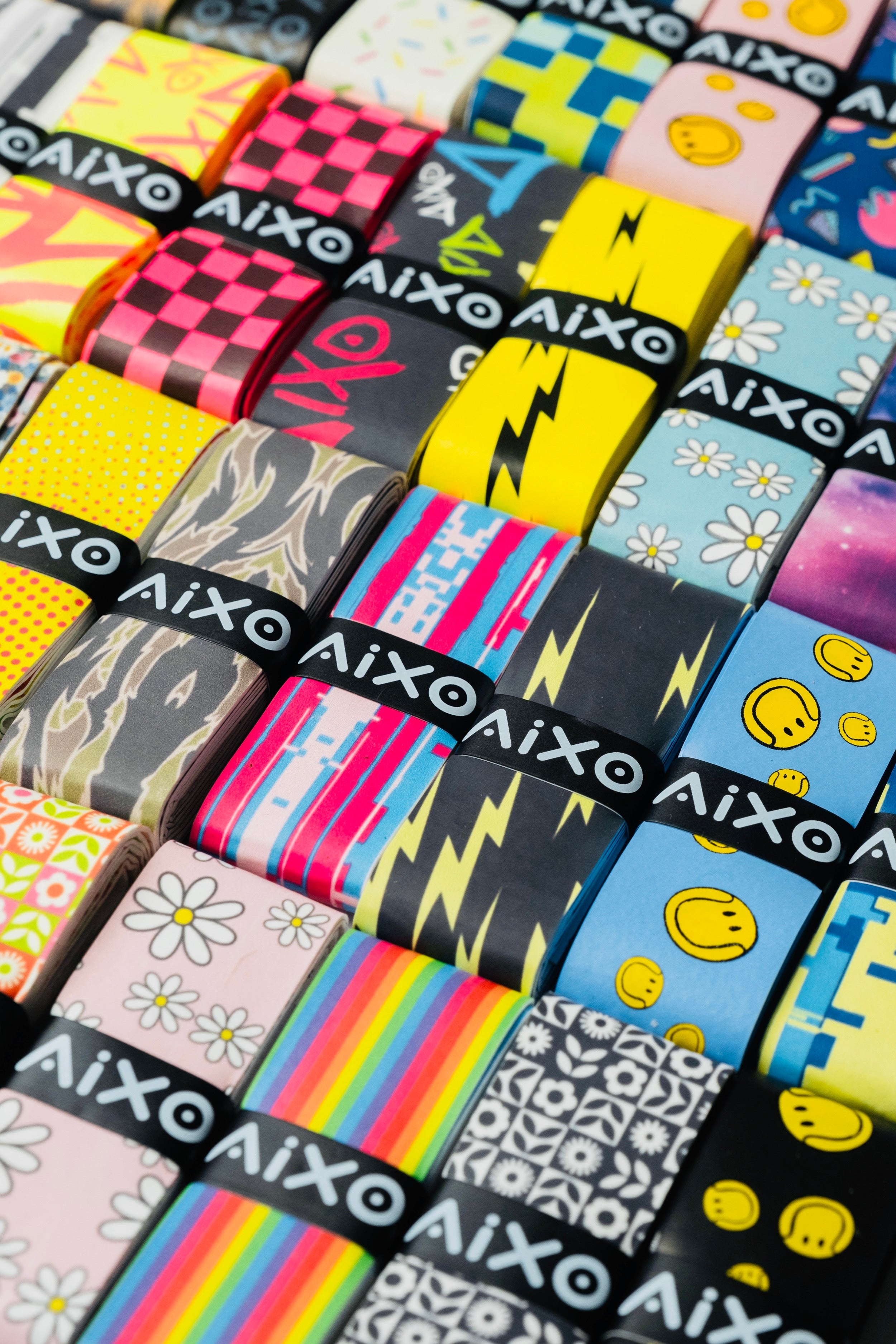 Aixo Checker Dry Overgrip Black & Yellow