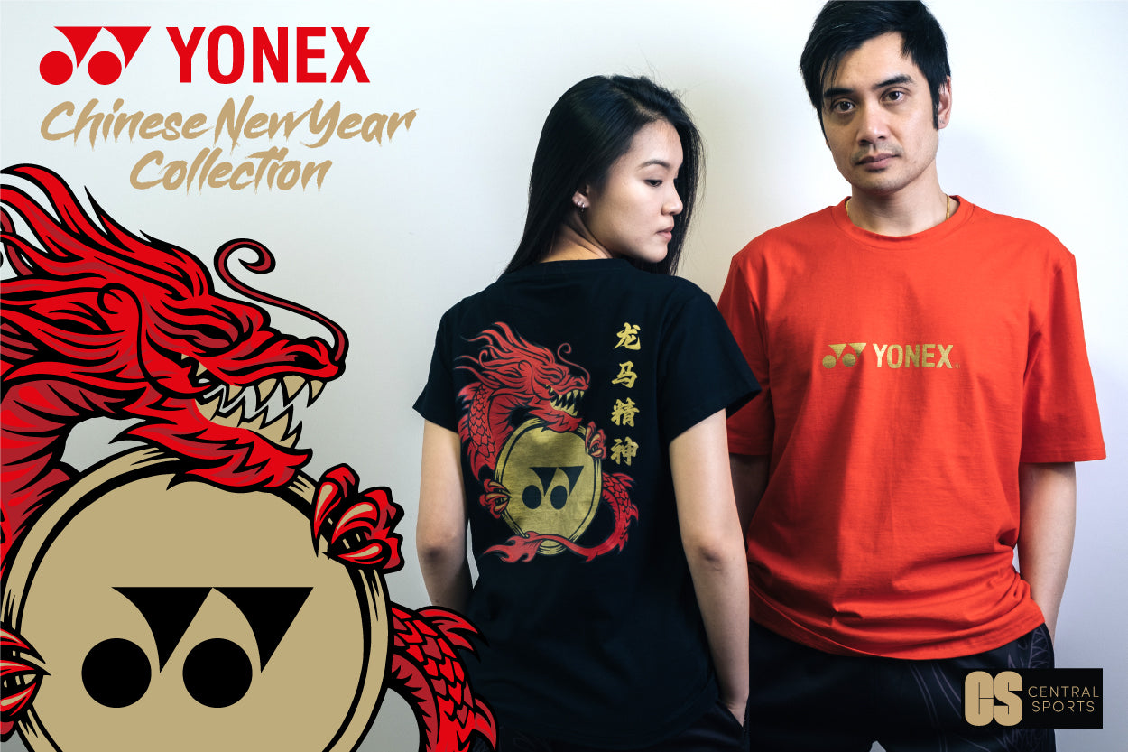 Yonex Red Dragon CNY2024 Cotton T Shirt TSB Womens Red