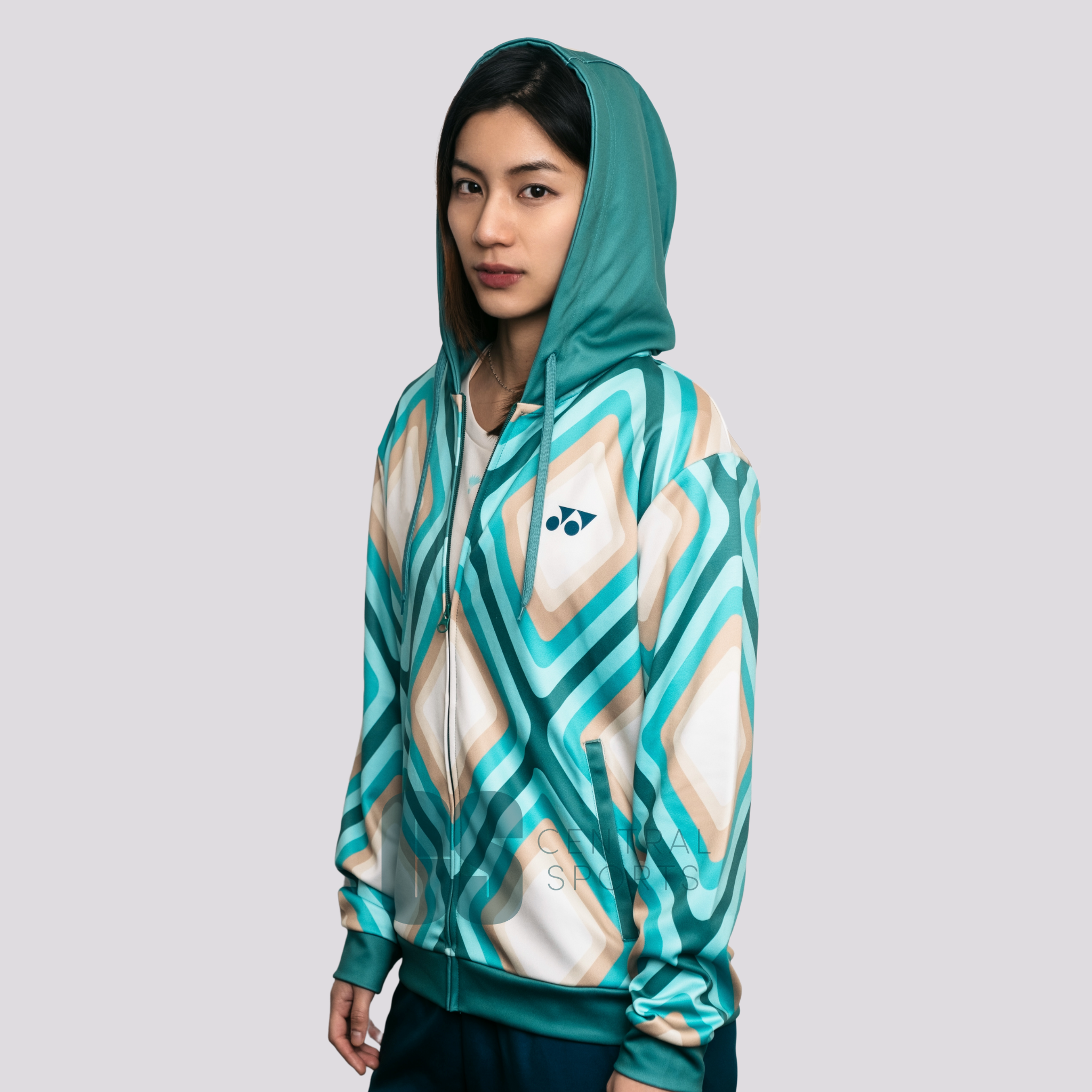 Yonex CNY2025 Diamond Unisex Zip Hood Jade/Ivory