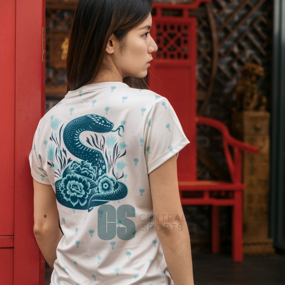 Yonex CNY2025 Coiled Snake Women Tech T-Shirt Dark Jade