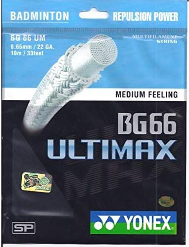 Yonex BG66 Ultimax String (10m Set) Yellow