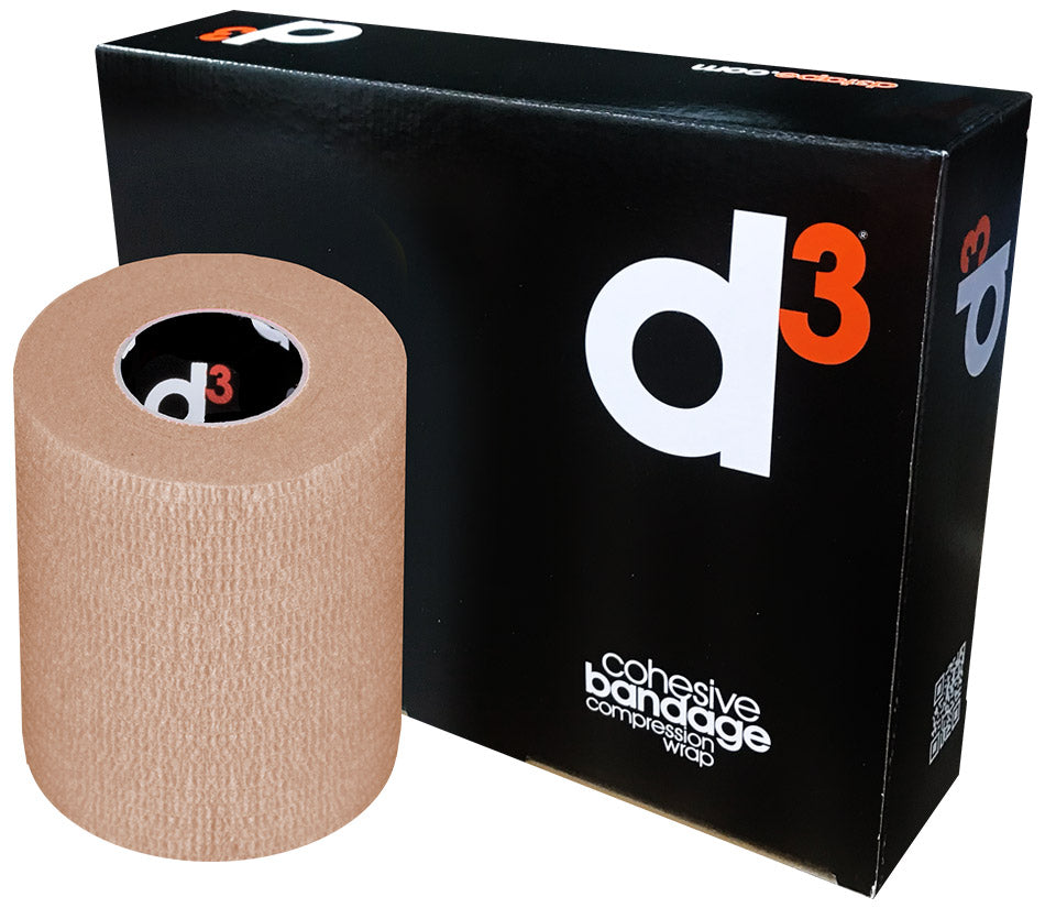 D3 Cohesive Bandage Compression Wrap Beige 10mx75mm