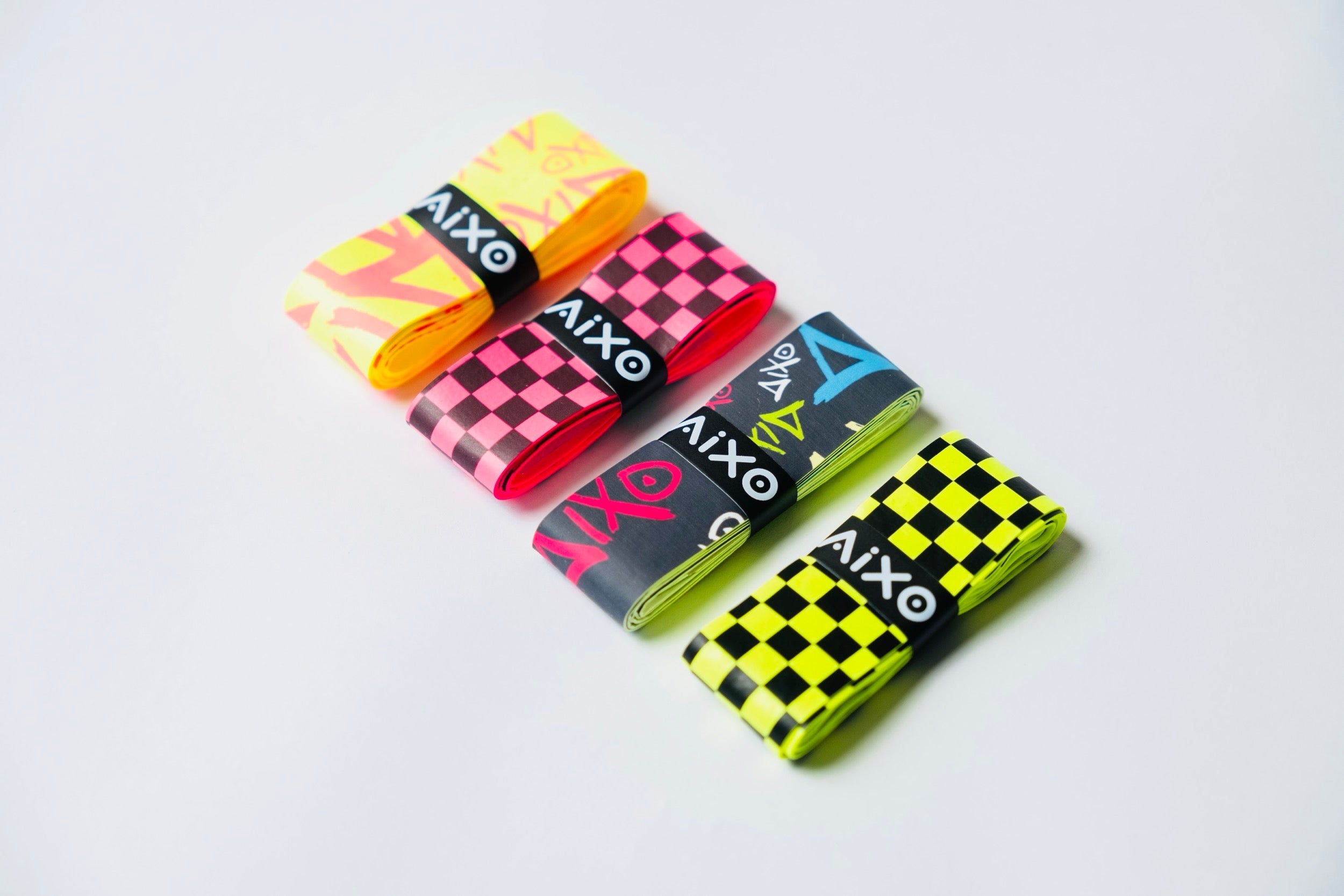 Aixo Checker Dry Overgrip Black & Yellow