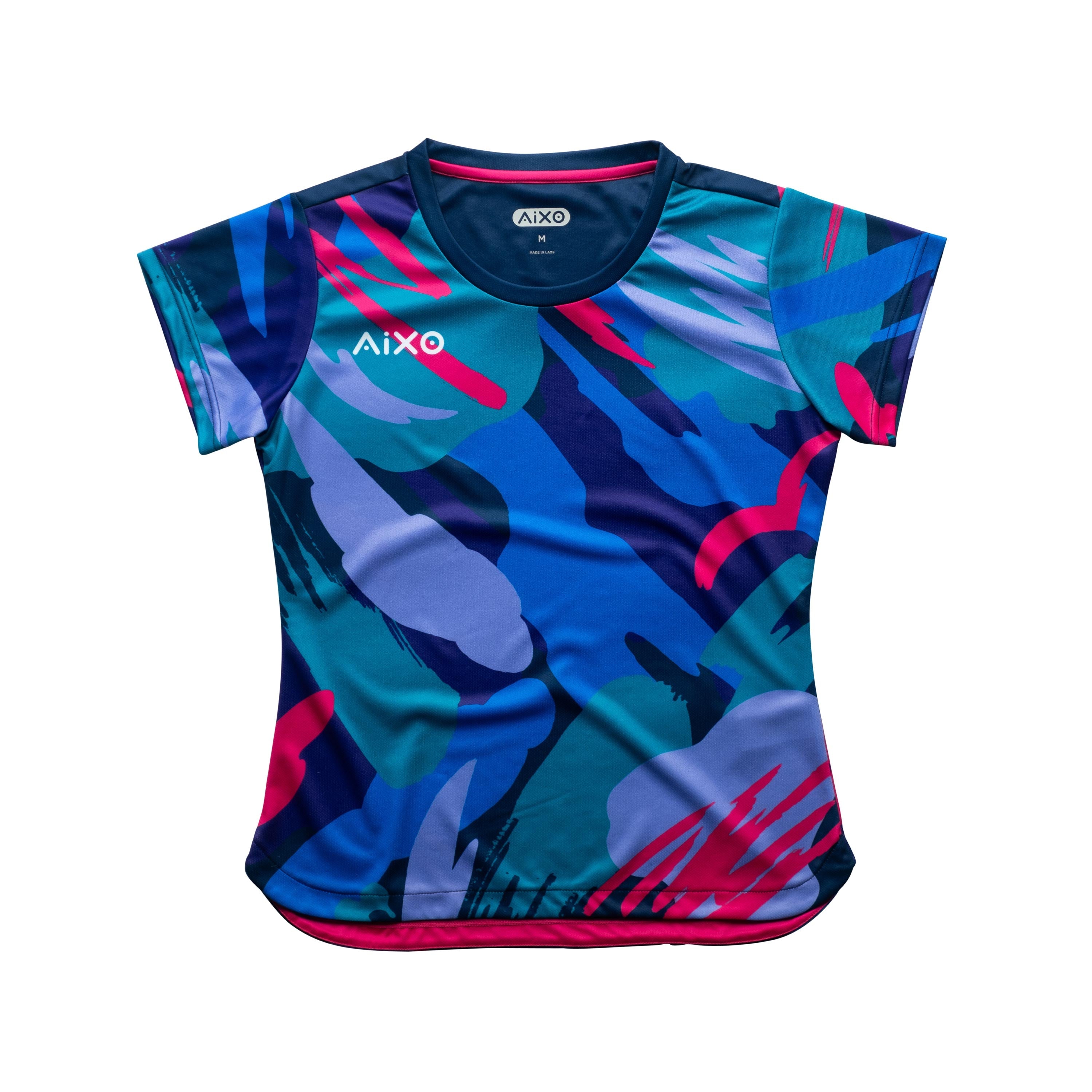 Aixo Abstract T-Shirt Womens (Multicolour Dark)