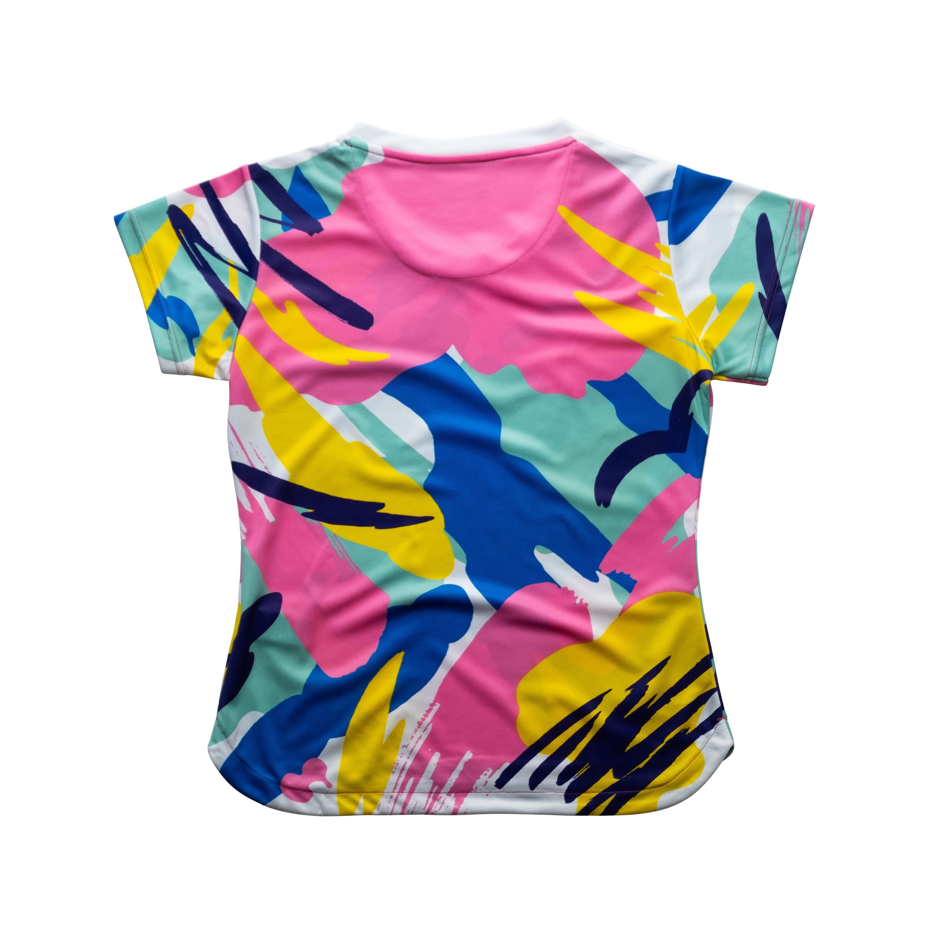 Aixo Abstract T-Shirt Womens (Multicolour Dark)