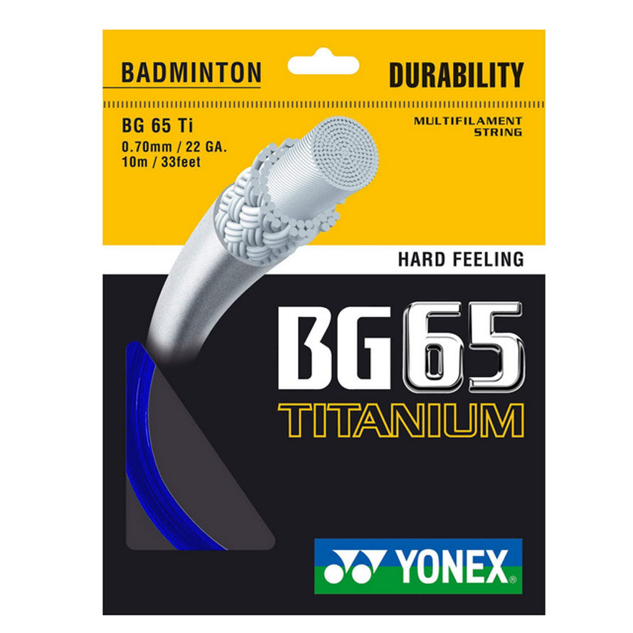 Yonex BG65 Ti String (10m Set) White