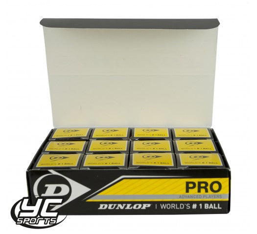 Dunlop Pro Squash Ball (12 Pack)