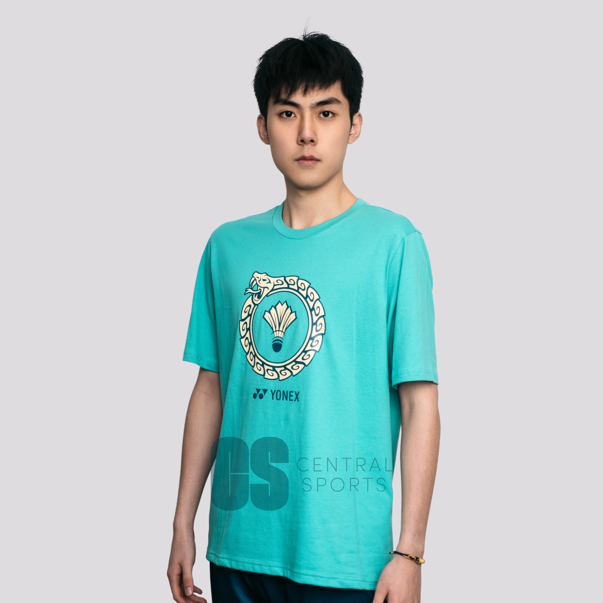 Yonex CNY2025 Snake Ring Mens Cotton T-Shirt Black