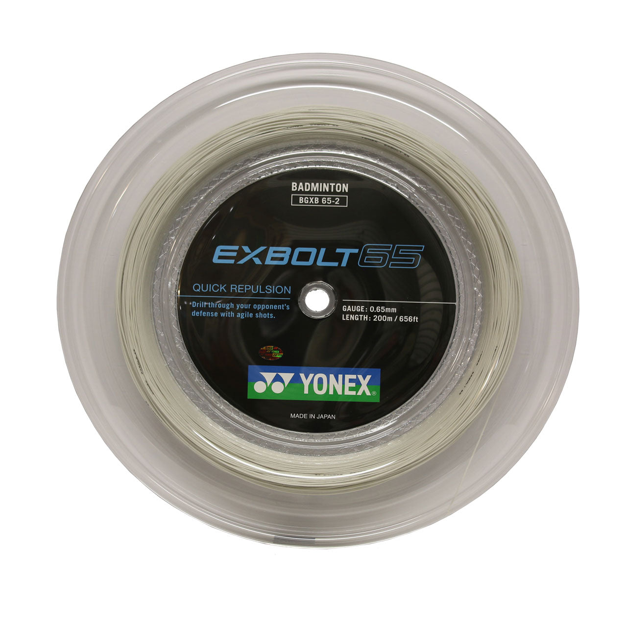 YONEX EXBOLT 65 String (200m Reel) White