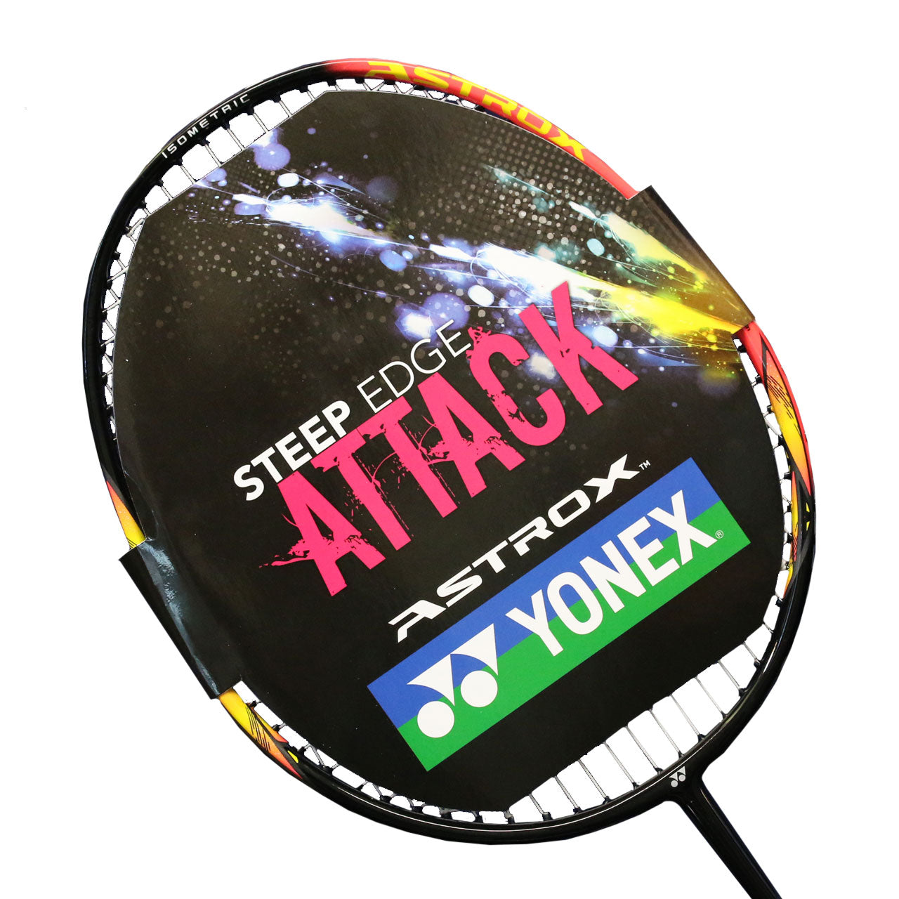 Yonex Astrox E13 Badminton Racket Strung (Black/Bright Red)