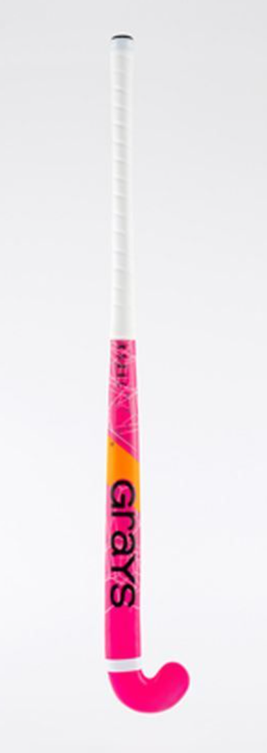 Grays Rogue Ultrabow Micro Wooden Hockey Stick Pink/White