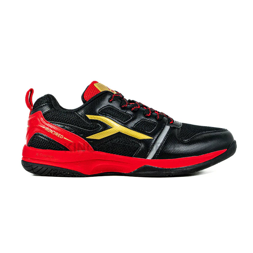 Hundred Blast Badminton Shoes - Black/Red/Gold