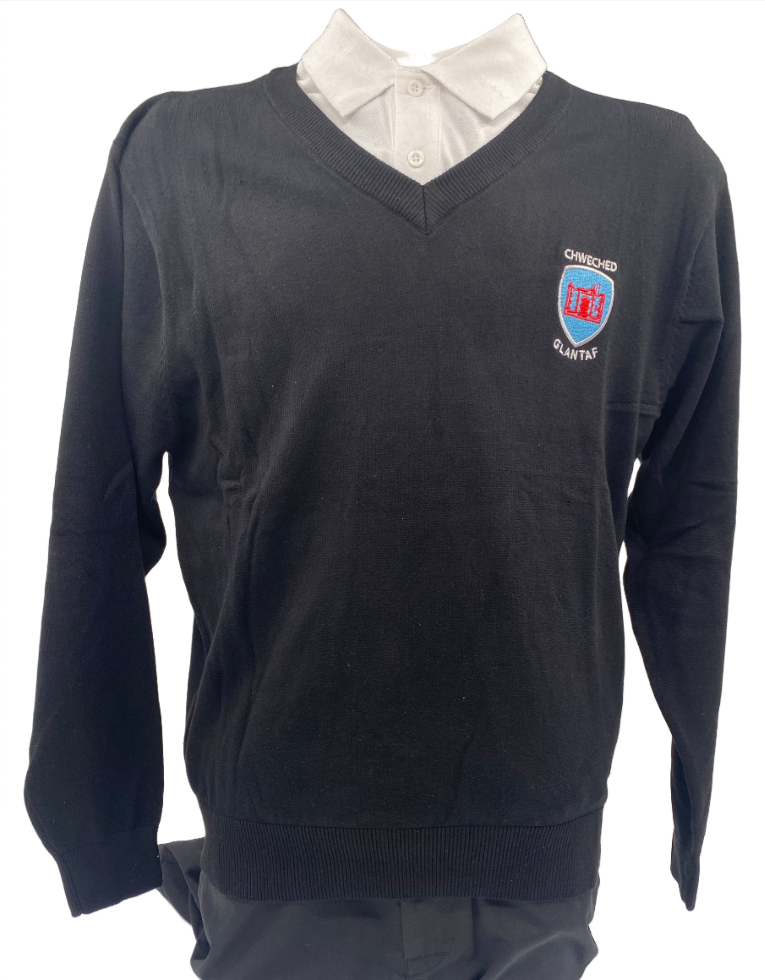 Ysgol Glantaf Sixth Form V Neck Sweatshirt