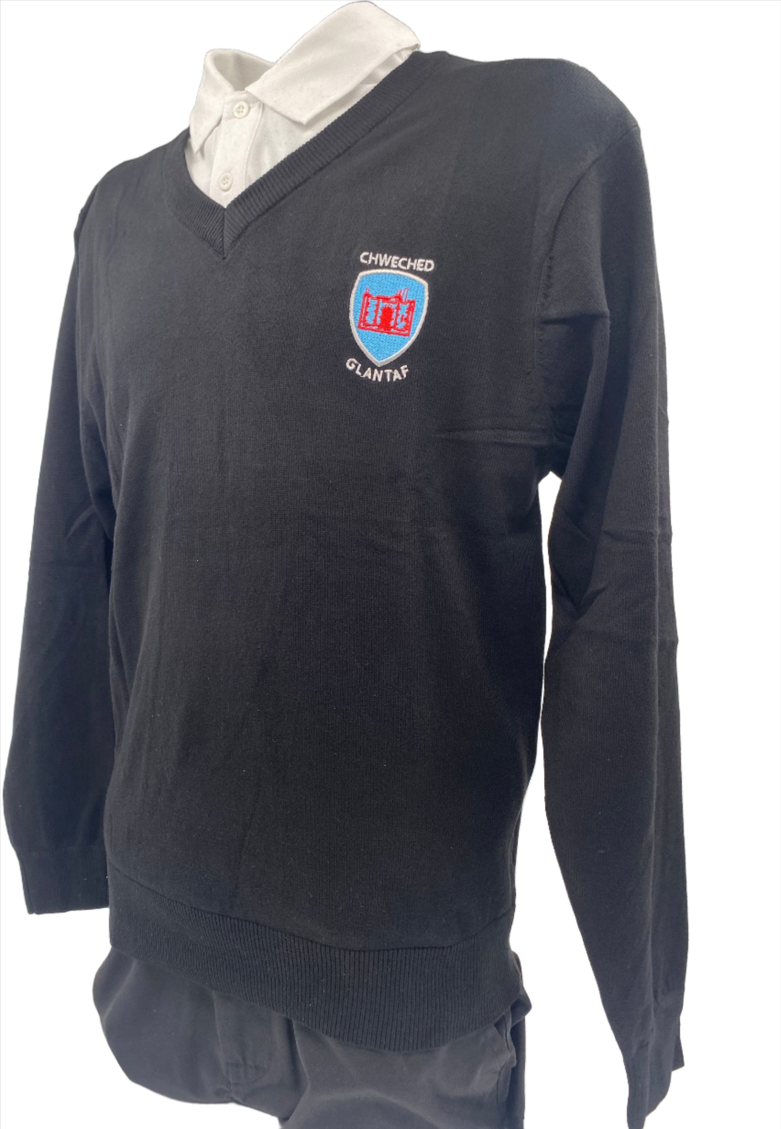 Ysgol Glantaf Sixth Form V Neck Sweatshirt