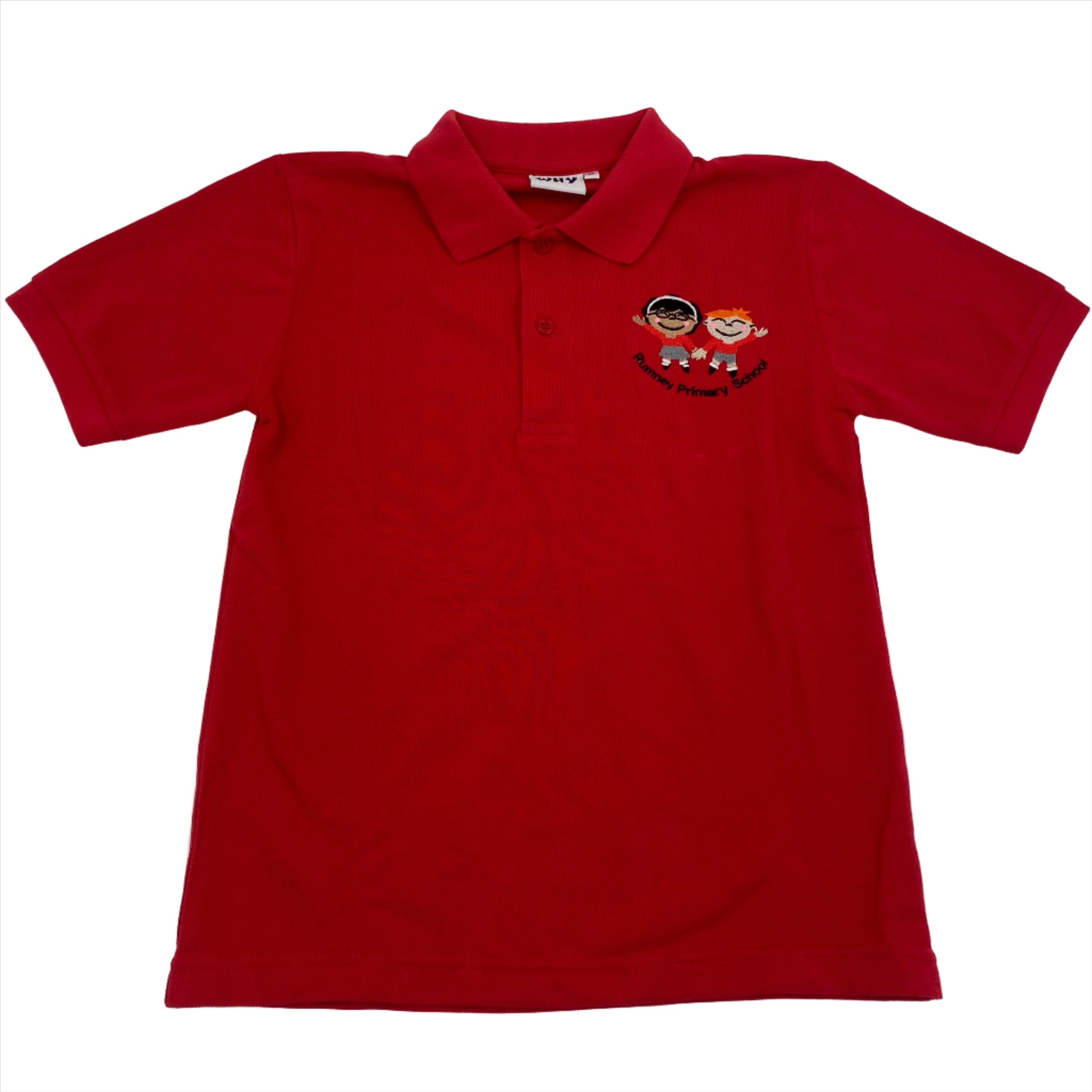 Rumney Primary School Polo Shirt Red