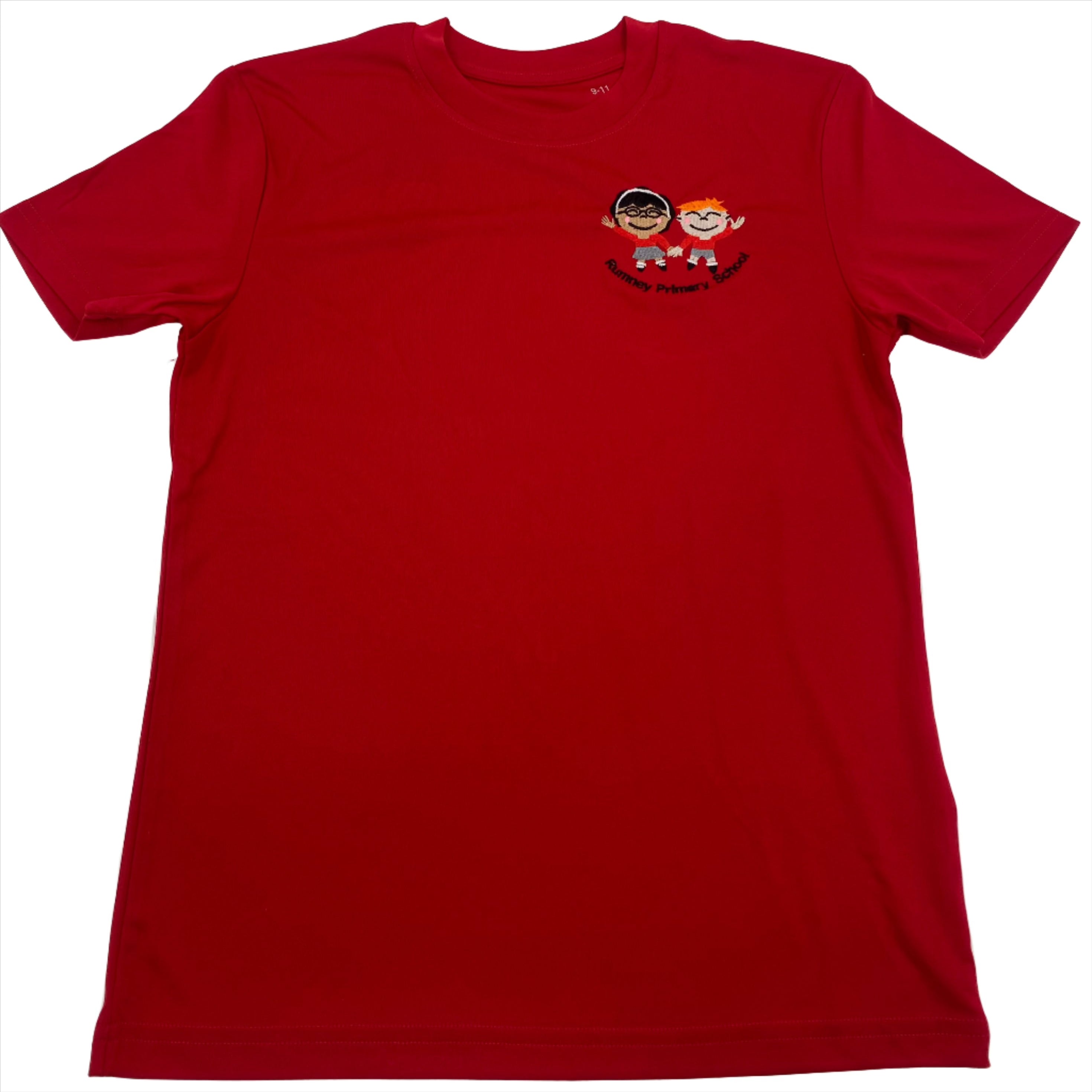 Rumney Primary School PE T shirt Red