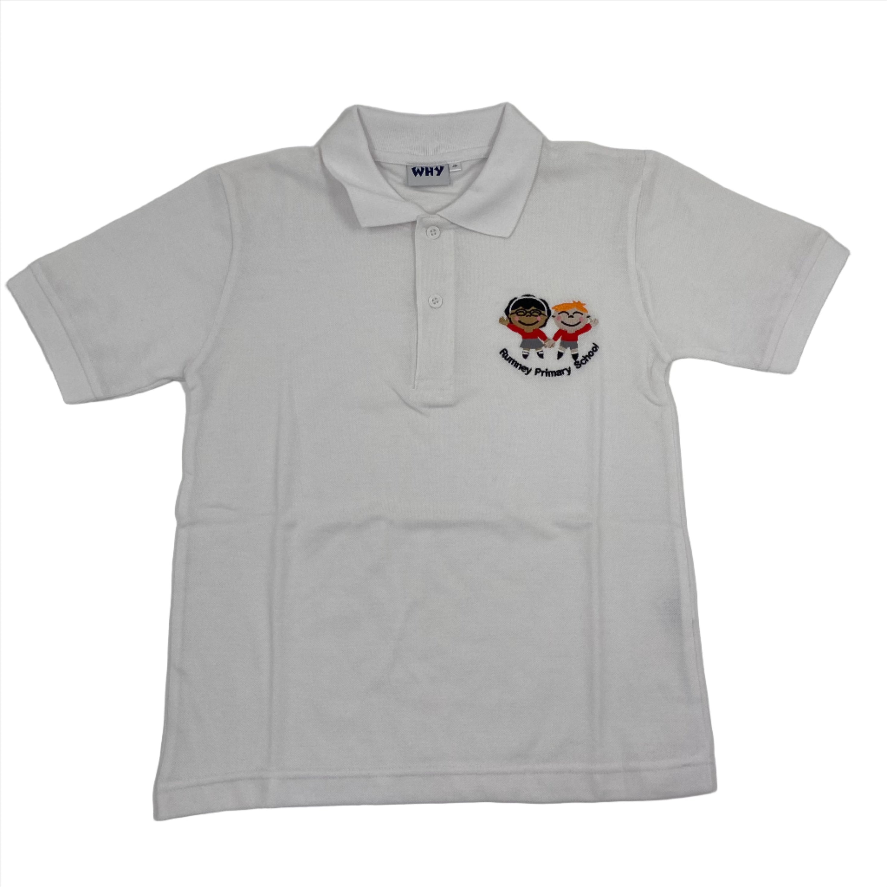 Rumney Primary School Polo Shirt white