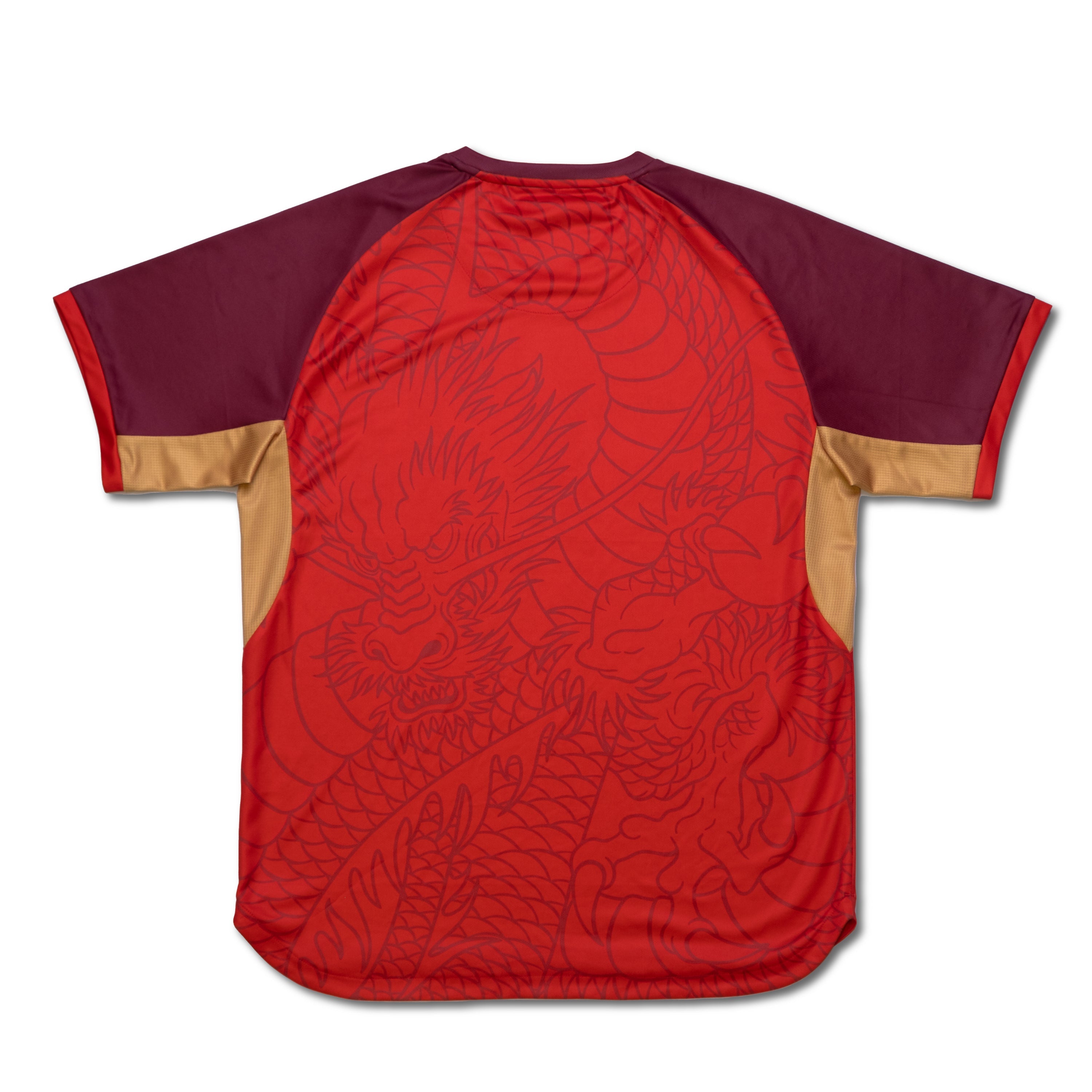 Yonex Linear Dragon CNY2024 Tournament Shirt GTB Mens Red