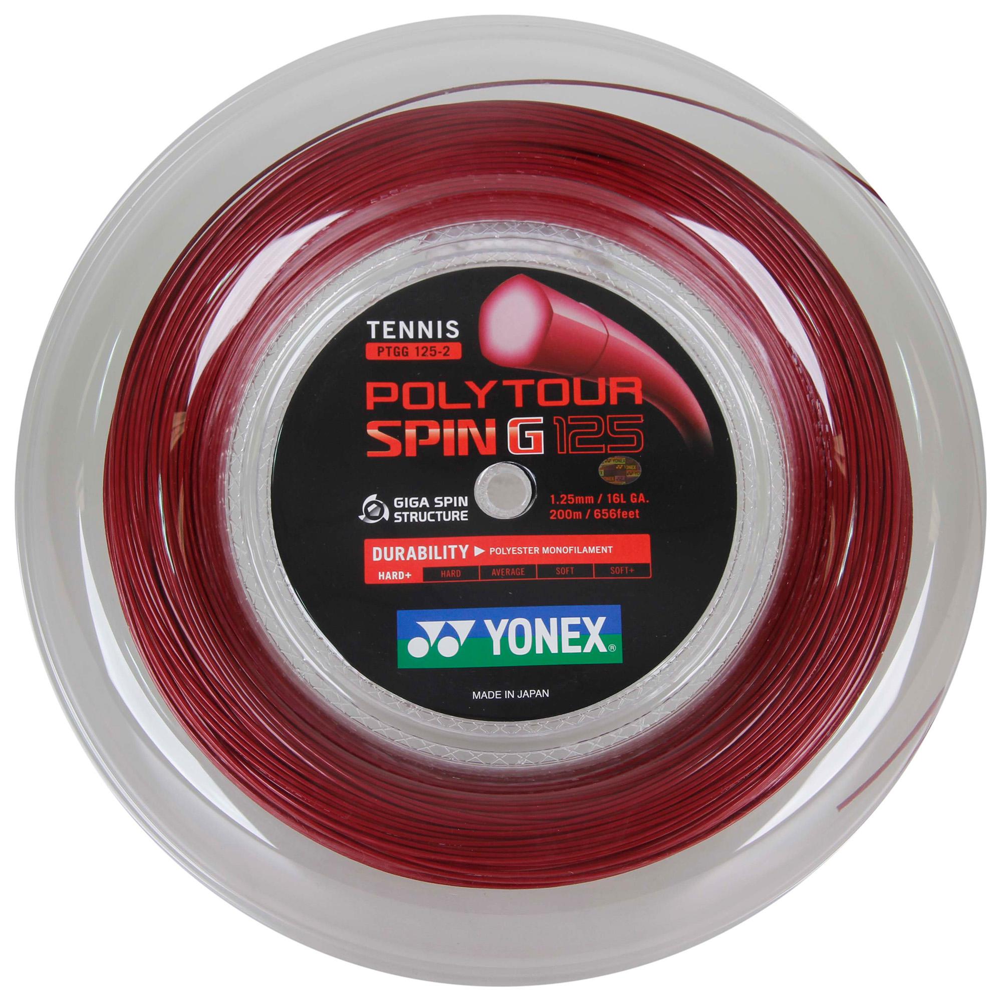 Yonex Polytour Spin G 1.25mm 200m Tennis String