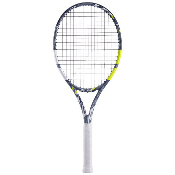 Babolat Evo Aero Lite 102 260g Strung Tennis Racket (Grey/Yellow)