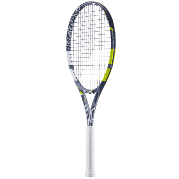 Babolat Evo Aero Lite 102 260g Strung Tennis Racket (Grey/Yellow)