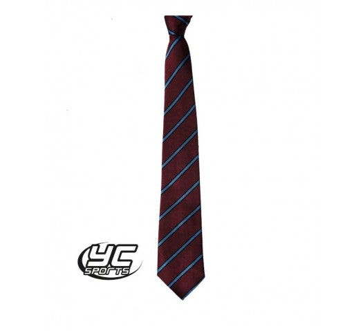 Radyr Comprehensive Sixth Form Tie MAROON/SKY