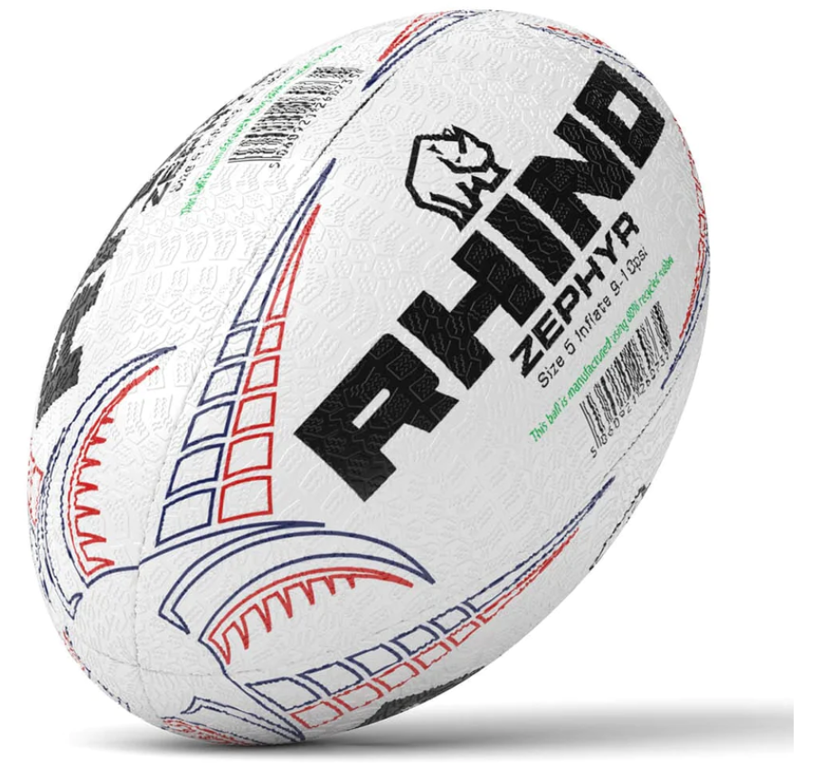 Rhino Zephyr Recycled Rugby Ball 20x Ball Bundle