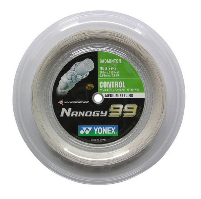 Yonex Nanogy 99 String (200m Reel) WHITE