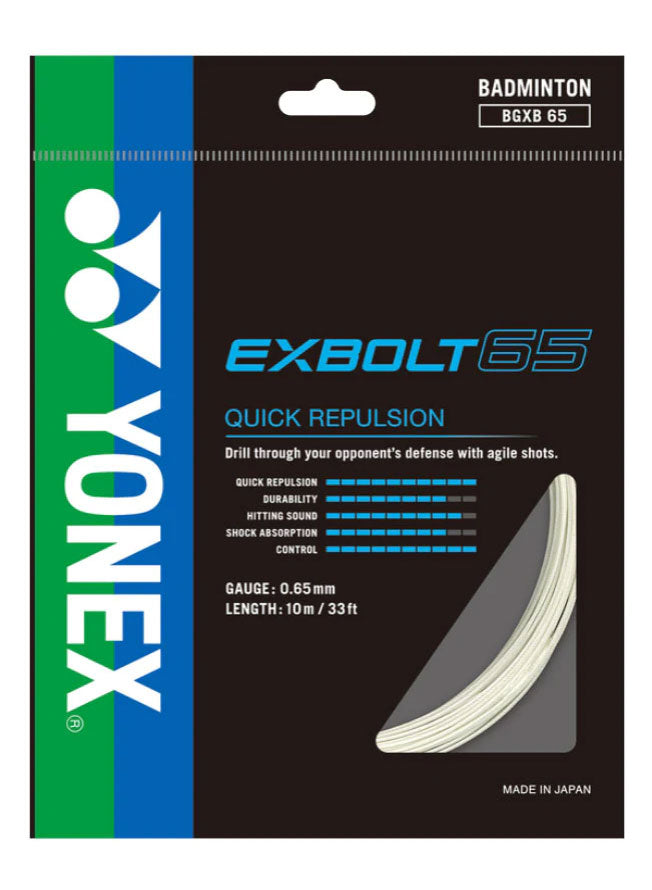 YONEX EXBOLT 65 String (10m Set) White