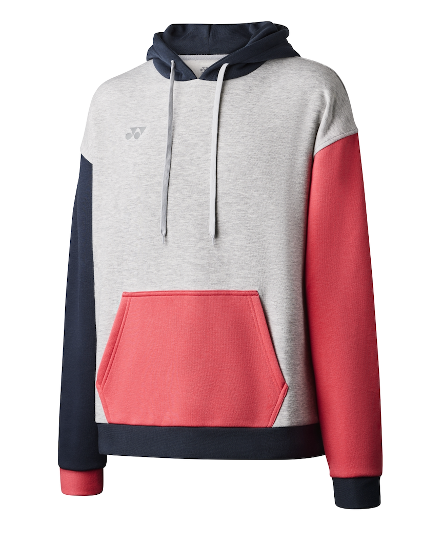 Yonex YHD123 Hoodie Unisex (Grey/Gunmetal/Cerise)