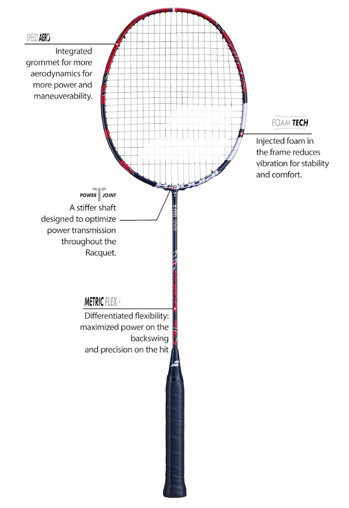 Babolat X-Feel Spark 601436 Badminton Racket (Strung)