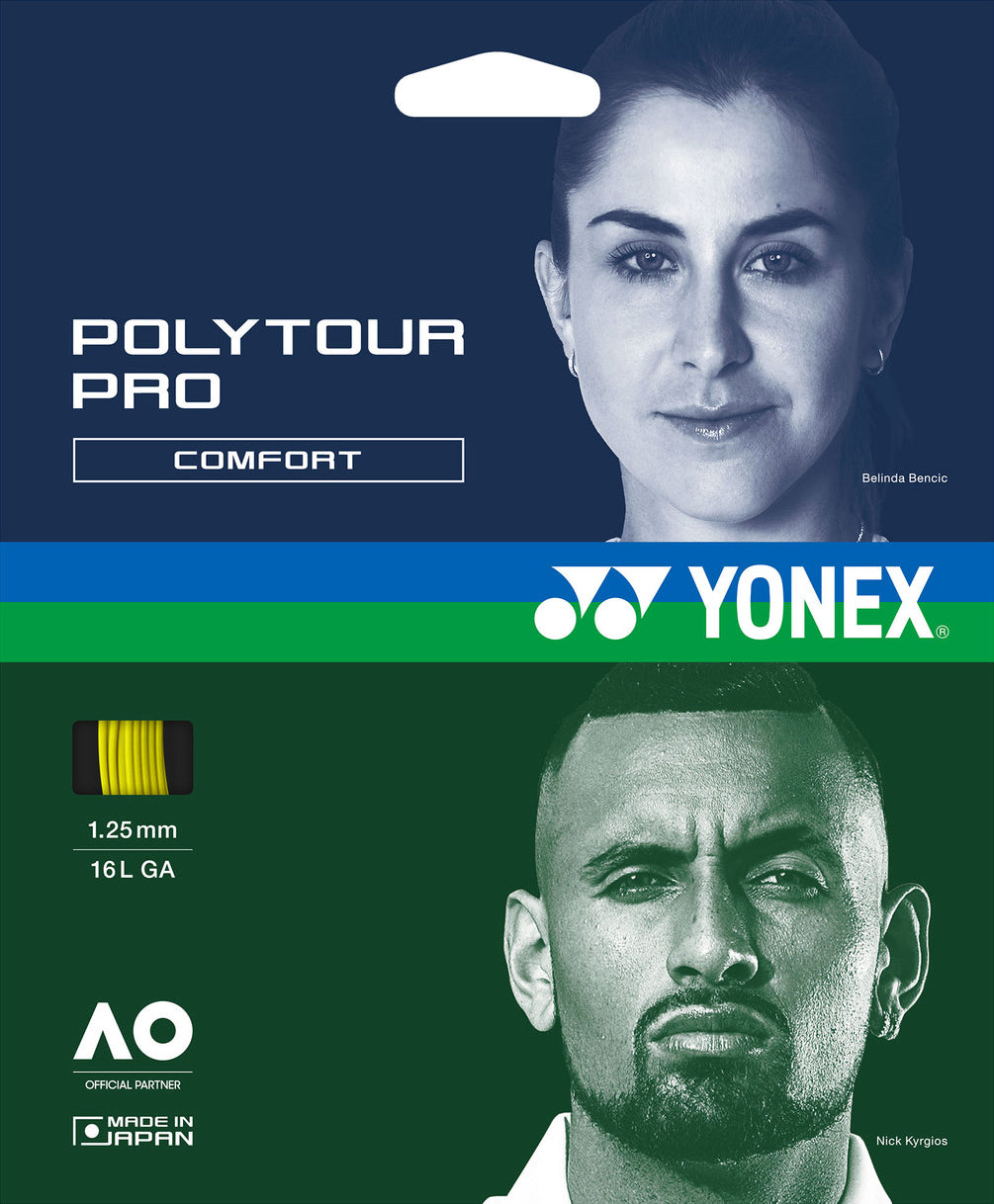 Yonex Polytour Pro 1.25mm 12M Set (Flash Yellow)