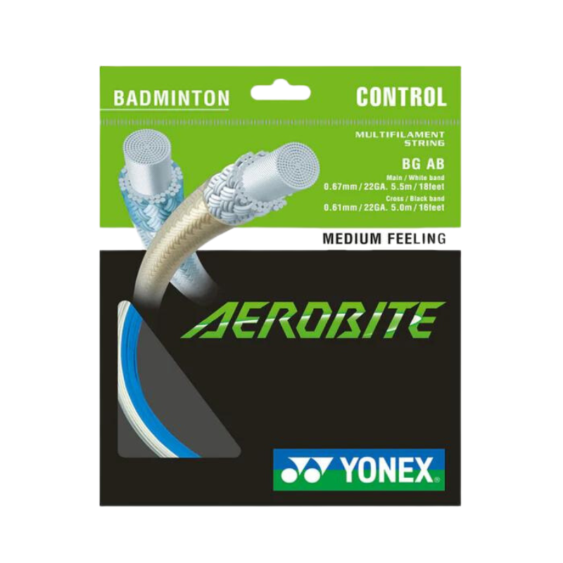 Yonex BG Aerobite String (10m Set) White/Green