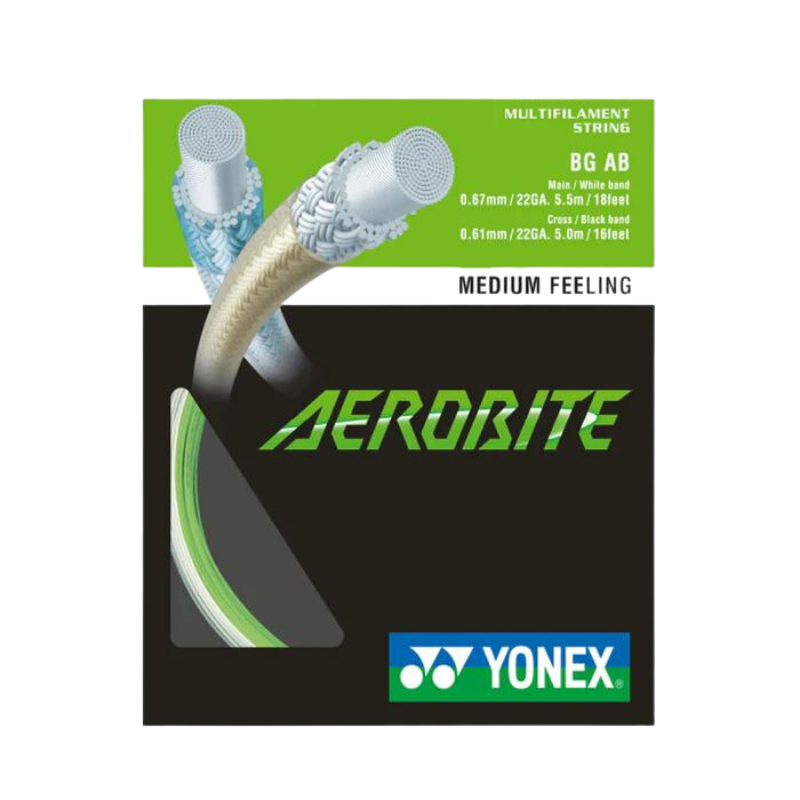 Yonex Aerobite String (10m Set) White/Red