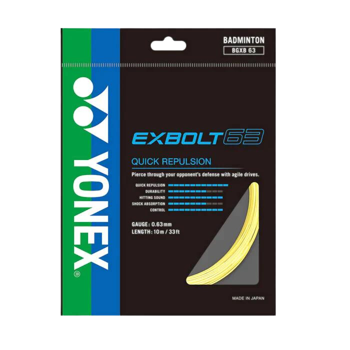 Yonex EXBolt 63 String (10m Set) Yellow