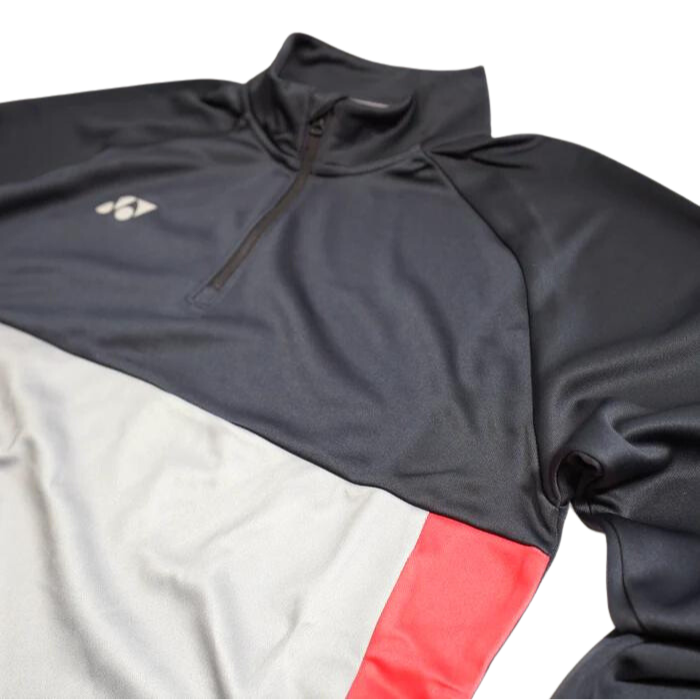 Yonex YML323J Zip Midlayer Junior (Gunmetal/Silver/Cerise)