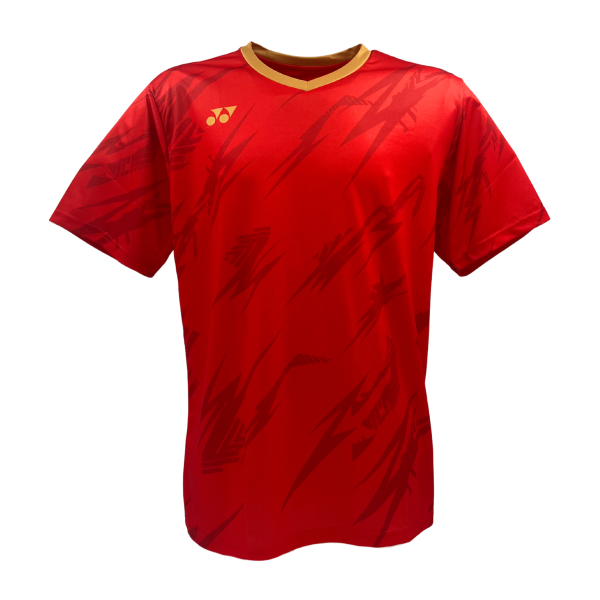 Yonex YTM8 Mens T-Shirt Red/Gold