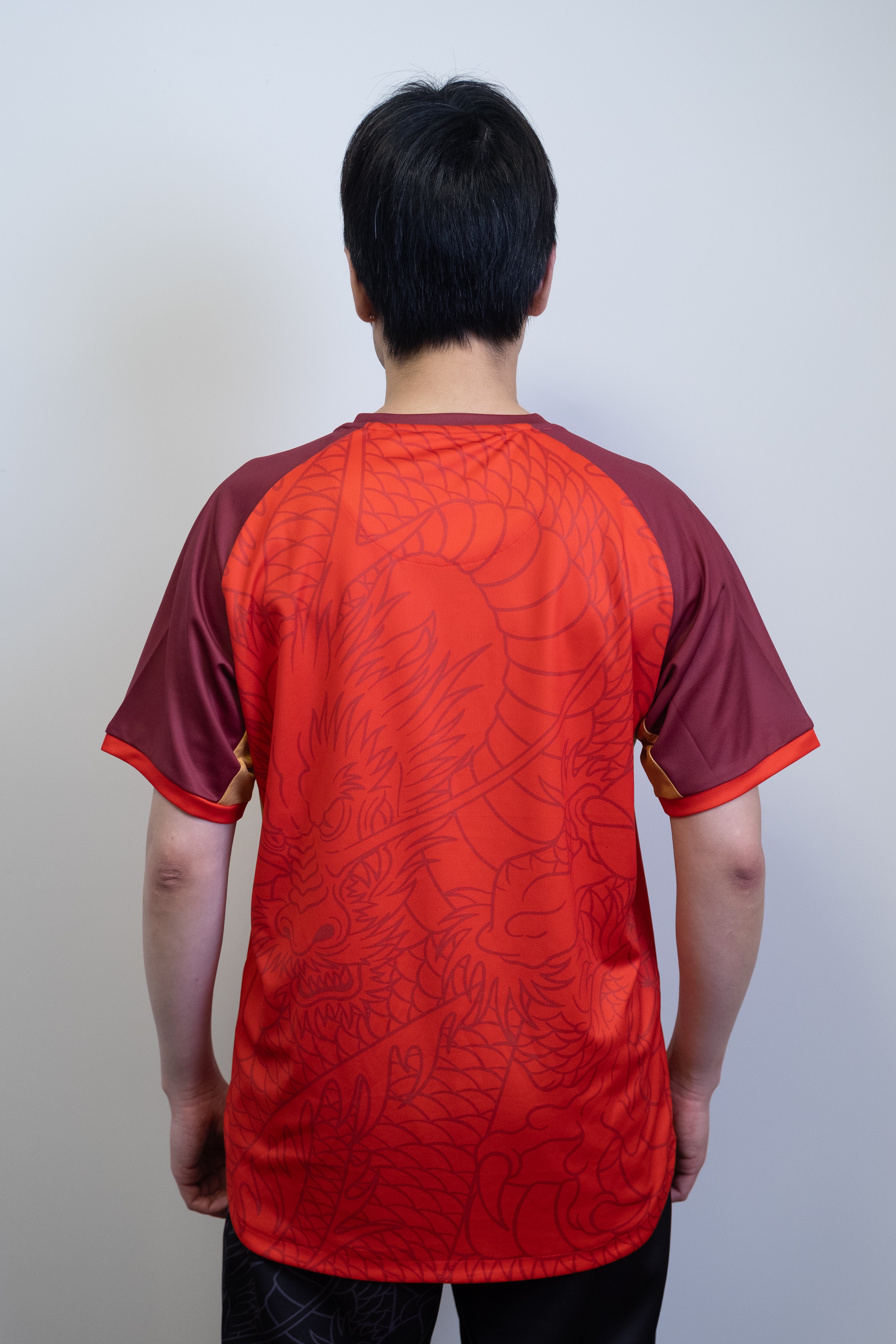 Yonex Linear Dragon CNY2024 Tournament Shirt GTB Mens Red