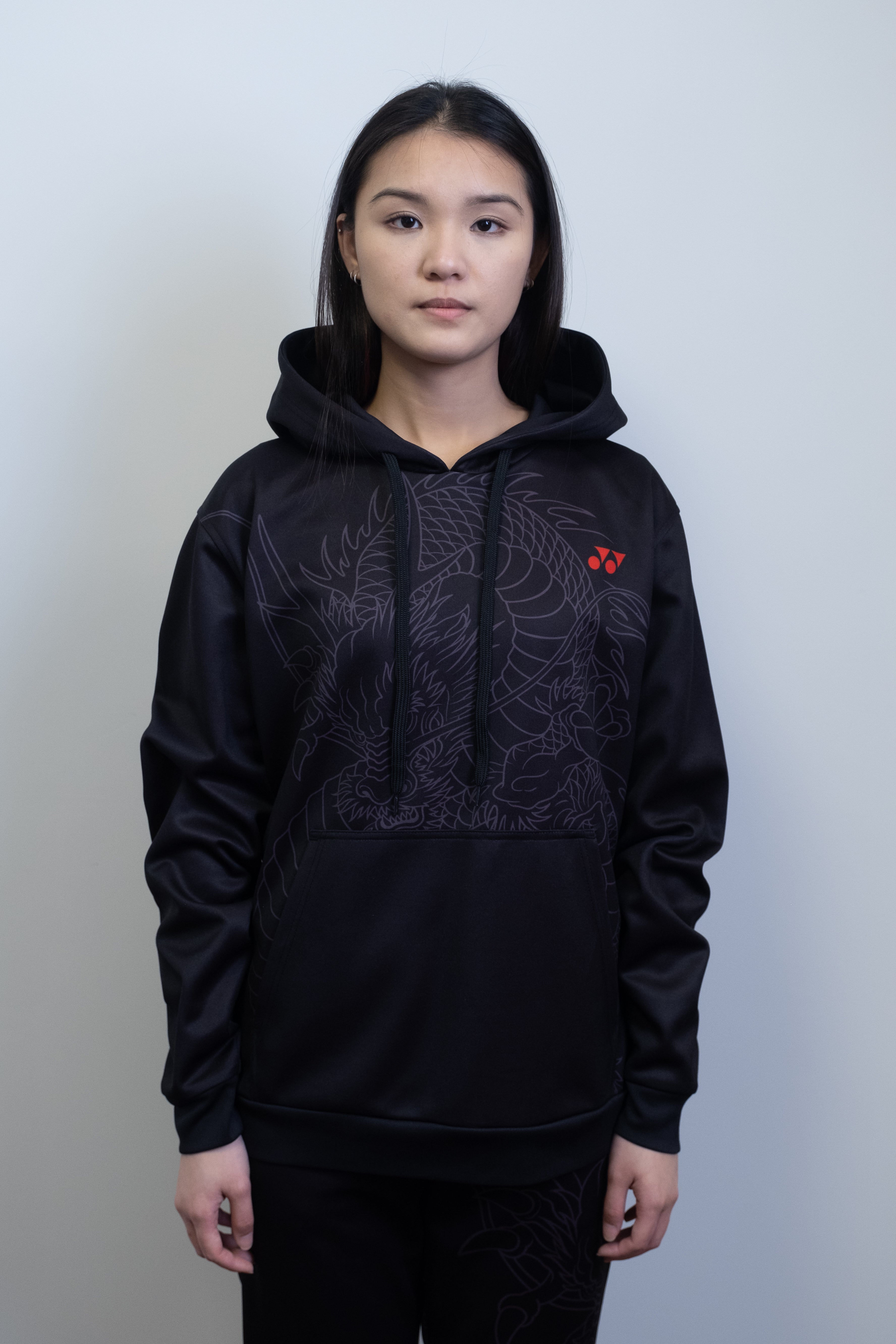 Yonex Linear Dragon CNY2024 Hoodie Unisex Red