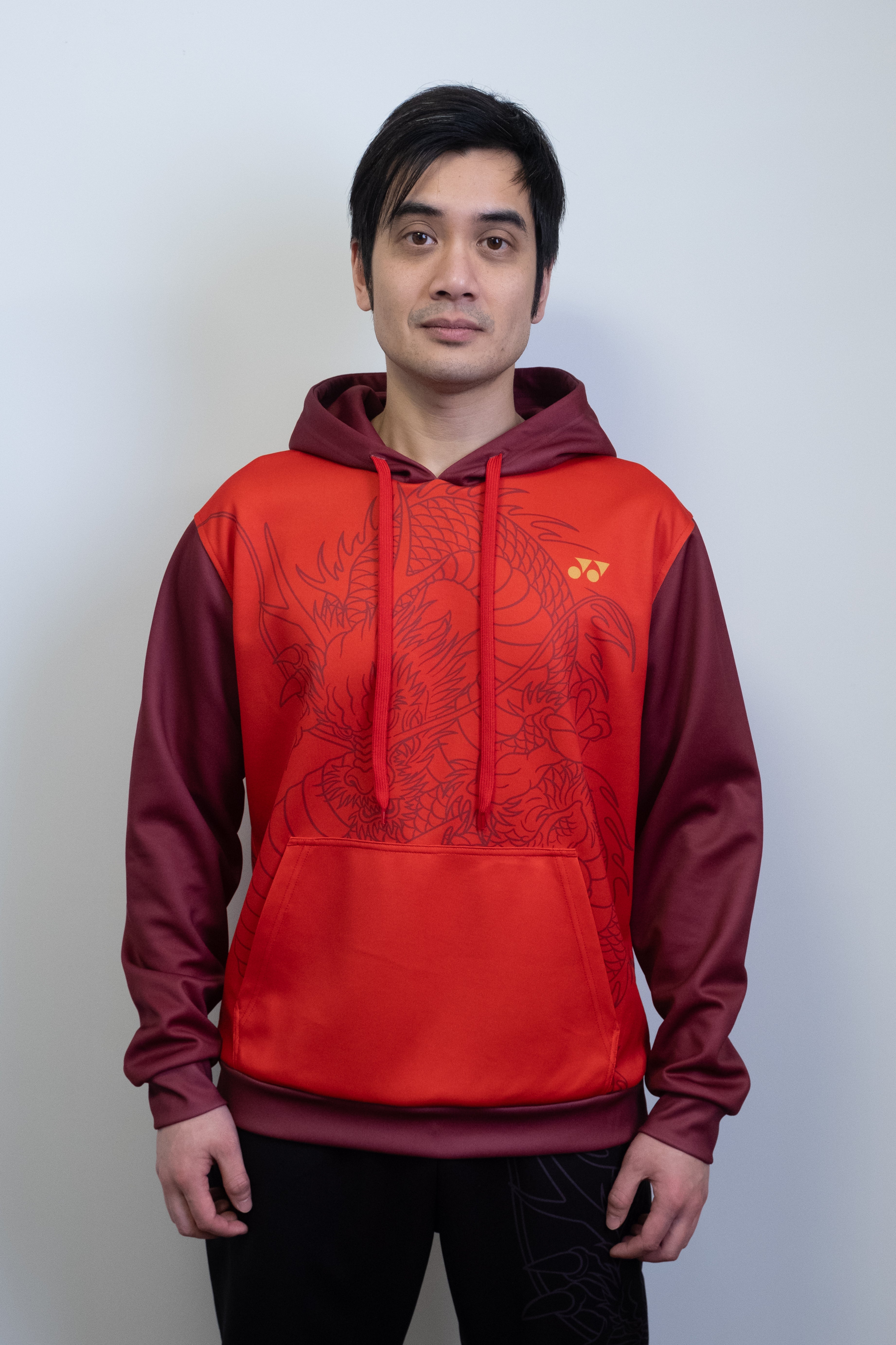 Yonex Linear Dragon CNY2024 Hoodie Unisex Red