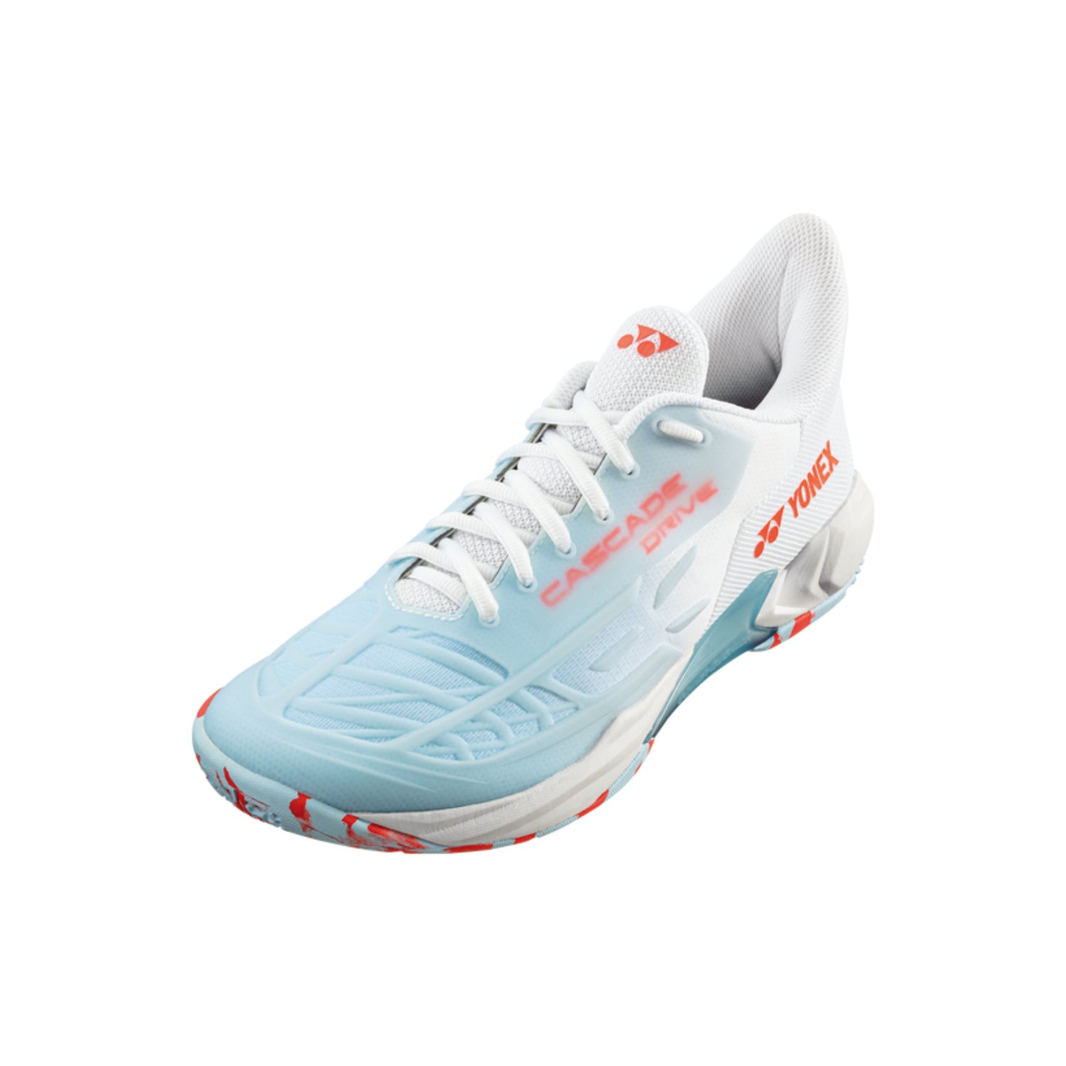 Yonex Cascade Drive 2 Badminton Shoes Unisex (White/Water Blue)