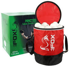 FTT107 Fox TT Practice Table Tennis Balls and Bag x120