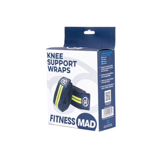 FM (FSUPPORTKNEE) Weight lifting knee support Wraps (Black)