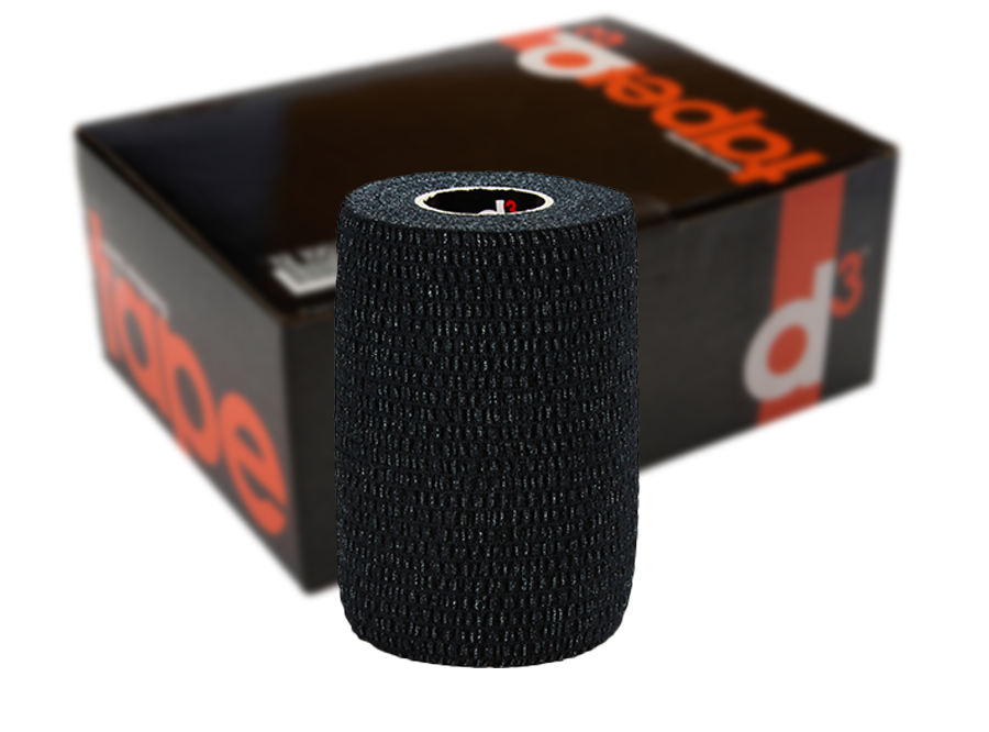 D3 xvalue Light RIP Spandex eab tape 50mmx7.5m Black