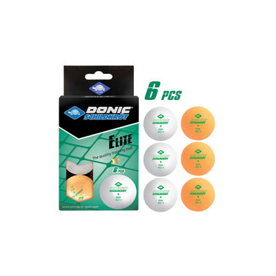 Donic-Schildkroet - 1-Star Elite Poly 40+mm Table Tennis Ball - 6 units